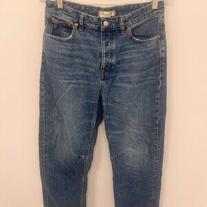 Madewell Women's Darted Barrel-Leg Jeans